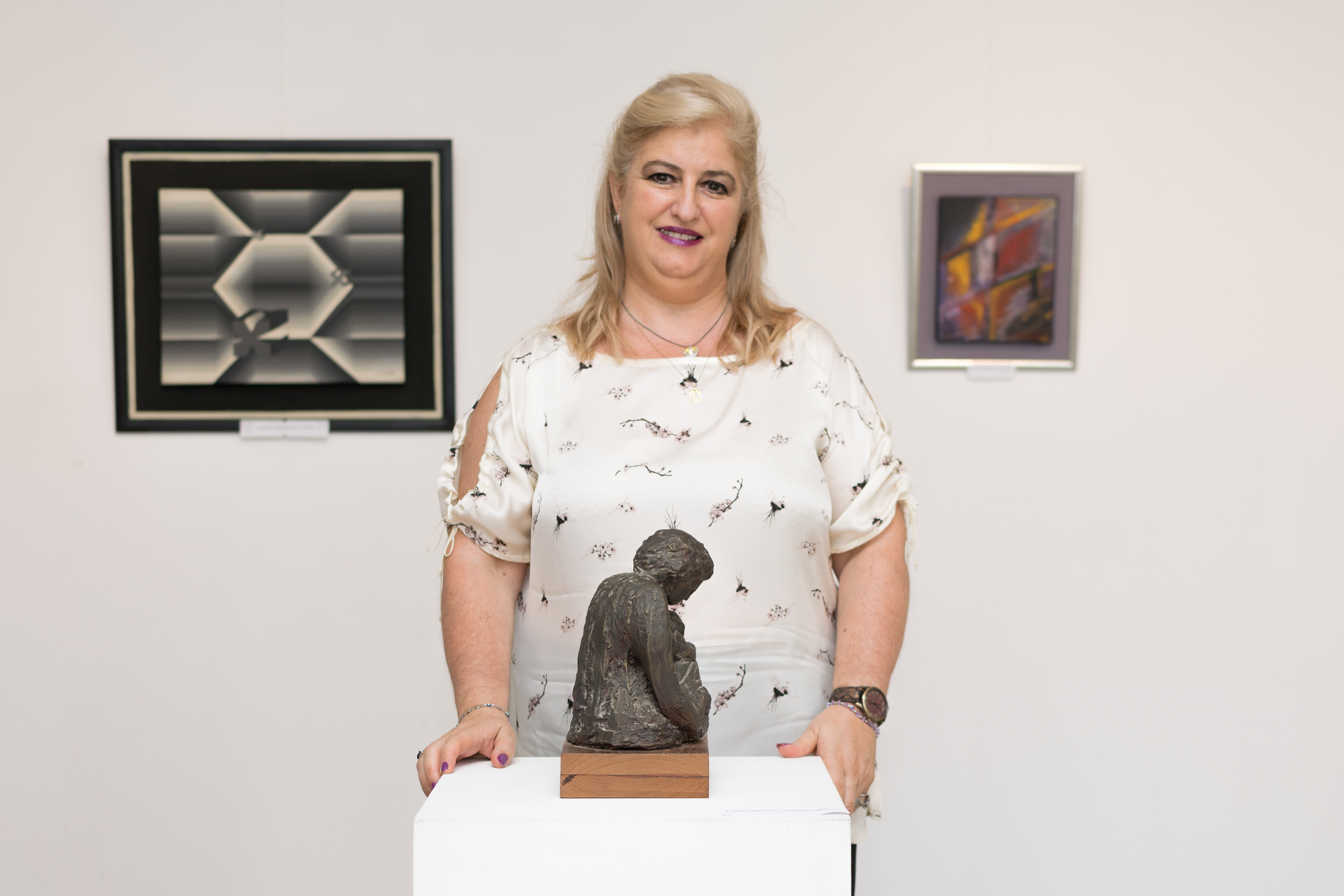 Liliana Sarcone en su taller